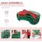 Glitzhome® 3ft. Lighted Christmas 3D Mesh Wreath Outdoor Décor